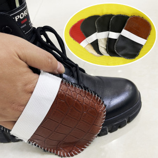 Factory wholesale shoe polish polishing gloves shoe polish car gloves imitation wool cashmere shoe polish leather maintenance AIDS