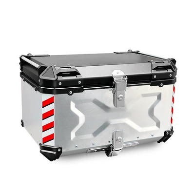 Motorcycle trunk, alloy tail box back-up