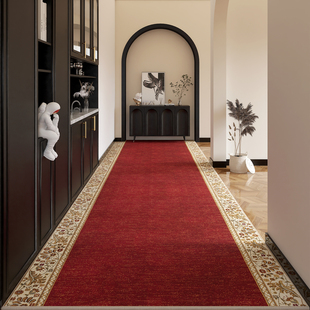 Light Luxury and High-End Corridor Carpet, Long Aisle Household Floor Mat, Large Area Fully Covered Entrance Door Entrance Mat