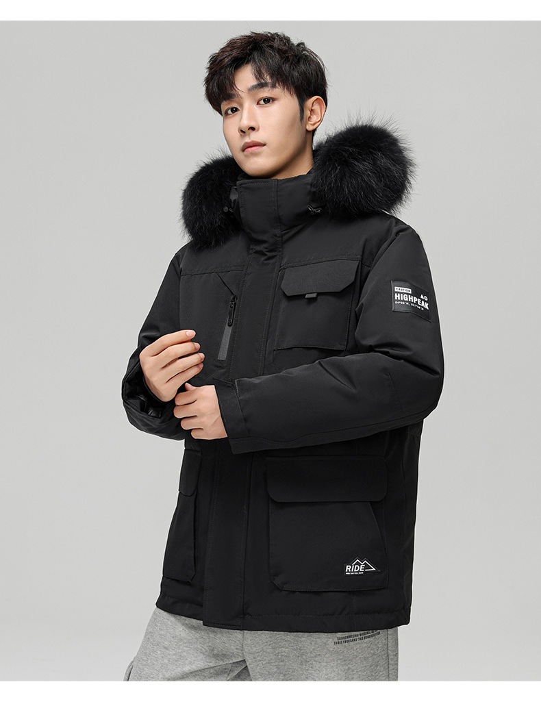 Nueva chaqueta de invierno con capucha informal y cálida de moda para hombre_voghion.com