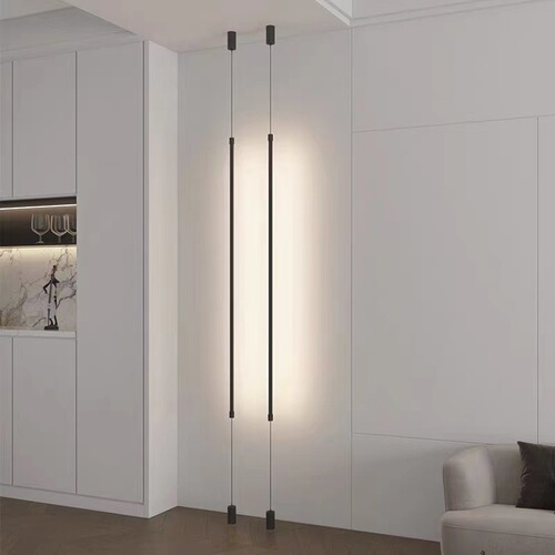 Designer bedside chandelier creative simple bedroom bedside chandelier corridor bar corner straight line minimalist small chandelier