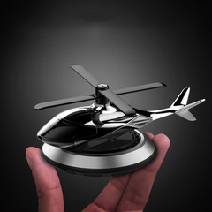 Solar-powered car ornament smart rotating helicopter car air freshener center console airplane deodorizer car air freshener