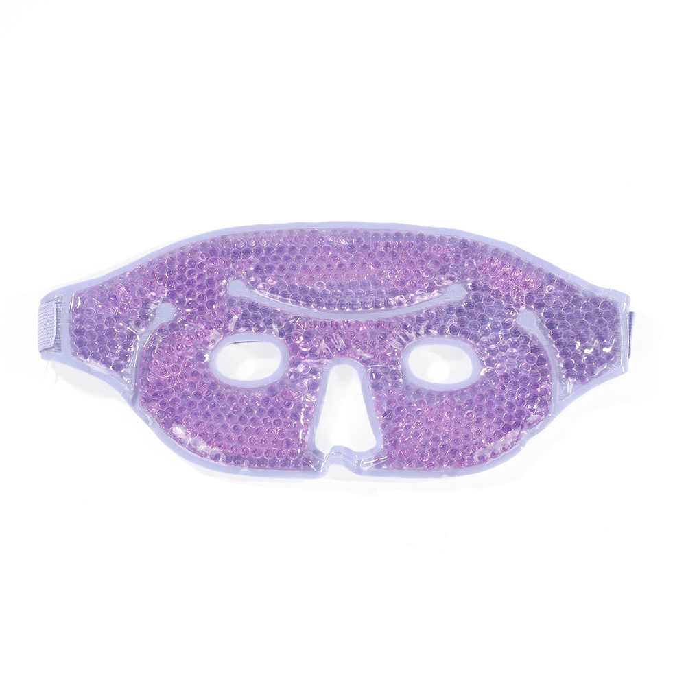 Máscara Facial de Gel para Compresas Frías y Calientes PVC y Terciopelo para aliviar fatiga facial
