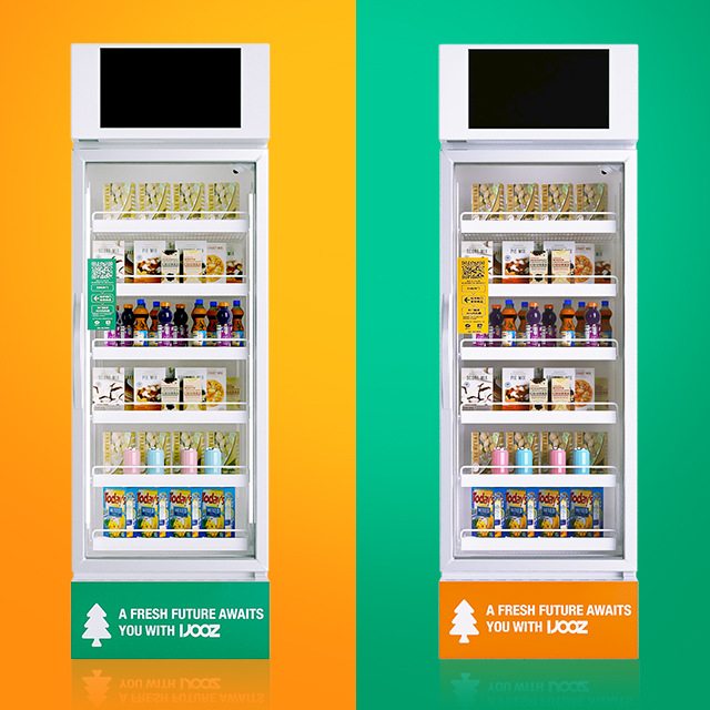 动态AI智能零售货柜艾聚斯IJOOZ扫码自取无人售货机