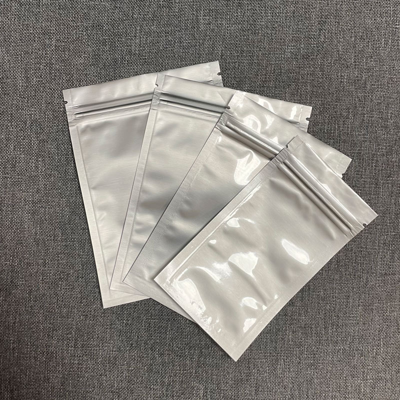 跨境现货纯铝自封袋茶叶食品包装袋平底铝箔袋饼干咖啡塑料密封袋