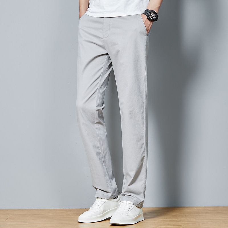 2025 Spring and Summer Thin Business Casual Pants for Men, Trendyy Brand Korean Style Loose Straight Pants, Trendyy Pants for Men