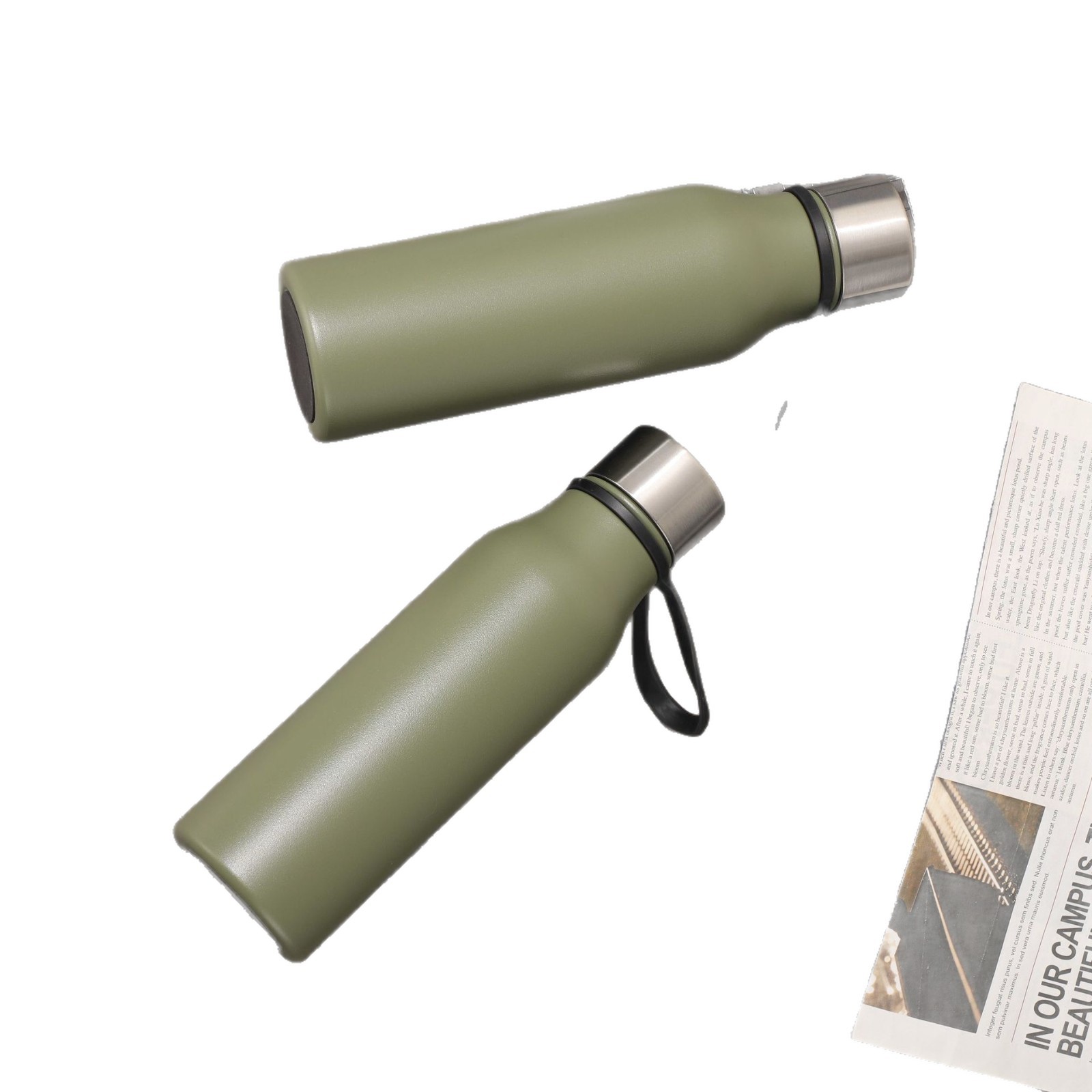 Estudiante simple botella de agua deportiva hogar 304 taza de vacío de acero inoxidable al aire libre taza de agua portátil taza de té fábrica al por mayor