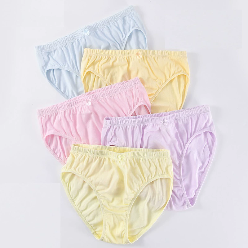 Нижнее белье женское хлопок больших размеров дышащие однотонные свободные защитные брюки оптом стрейч Женские Треугольные трусы с высокой талией