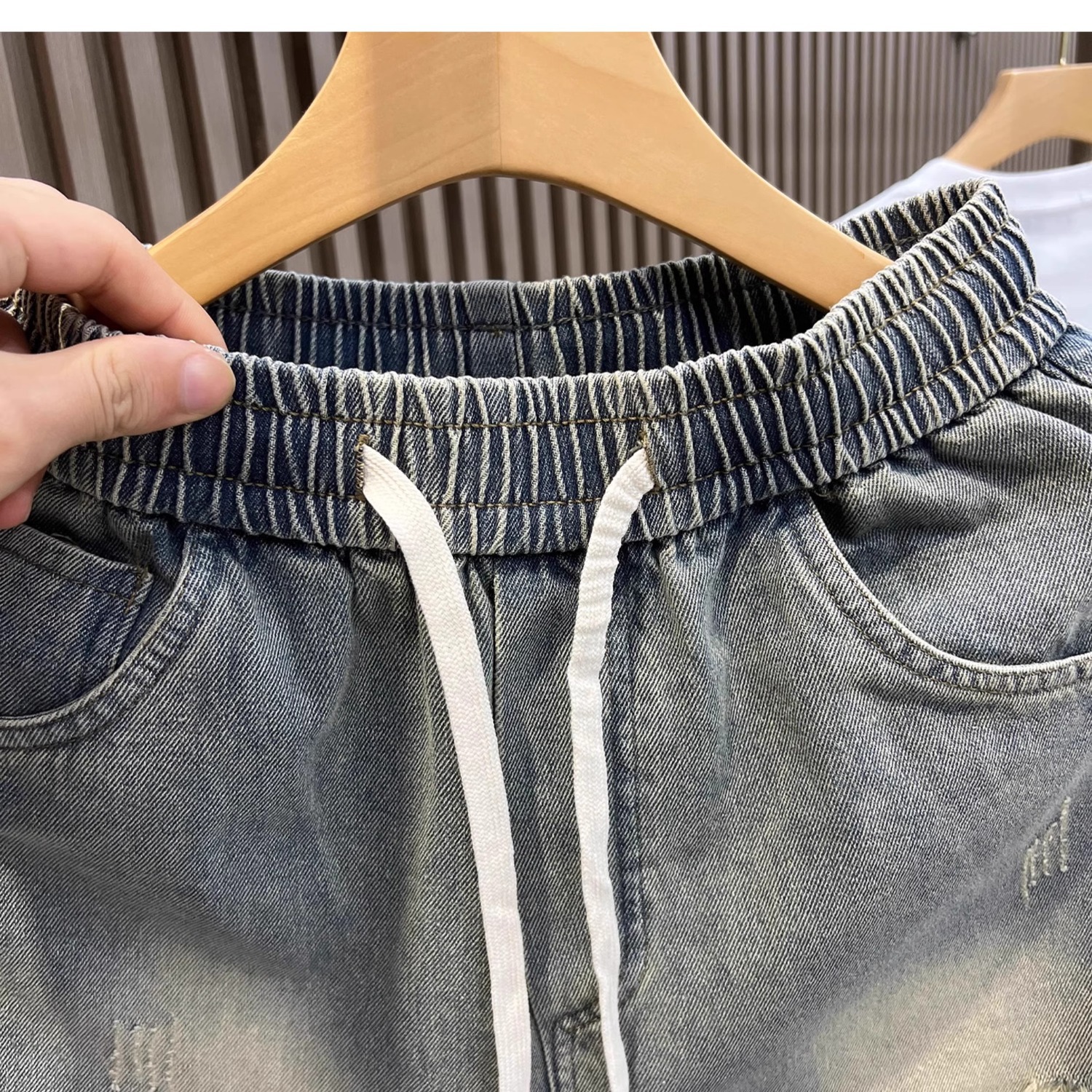 Herren Denim Shorts Im Retro Stil Für Den Sommer Modisch Locker_voghion.com