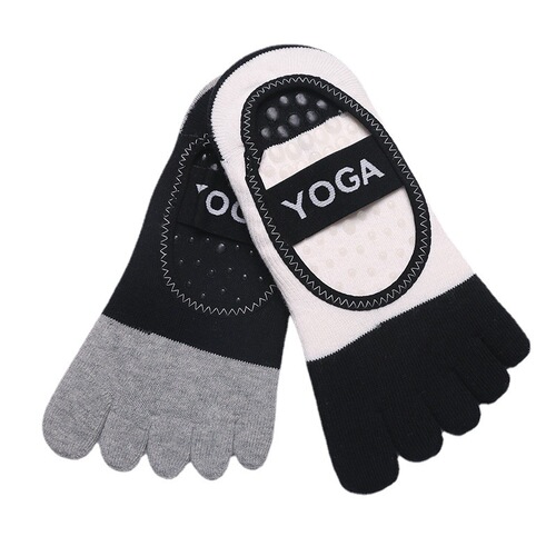 Professional sports silicone non-slip yoga socks five-finger socks Pilates indoor dance aerial yoga socks for women