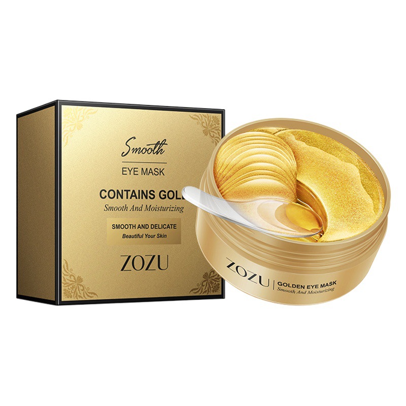 Cross-Border Eye Mask Series Zozu Gold Eye Mask, Hydrating, Moisturizing, Improving Dry Eyes, Eye Mask Patches, Foreign Trade