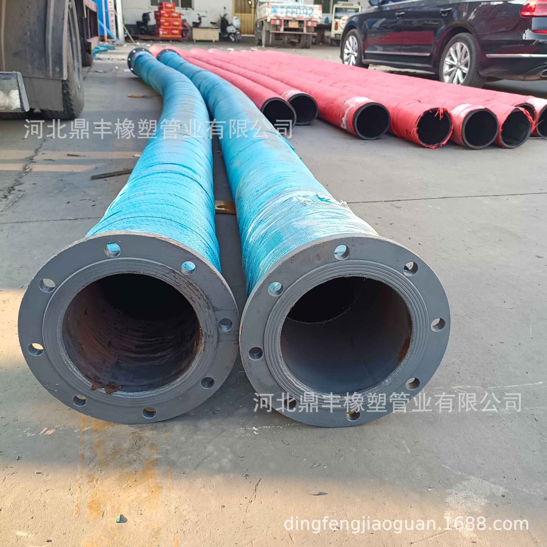 厂家供应喷煤胶管 耐磨吸沙钢丝法兰胶管 大口径喷煤橡胶钢丝软管