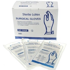 輸出英語包装医療手術手袋外科ラテックス手袋Surgical gloves