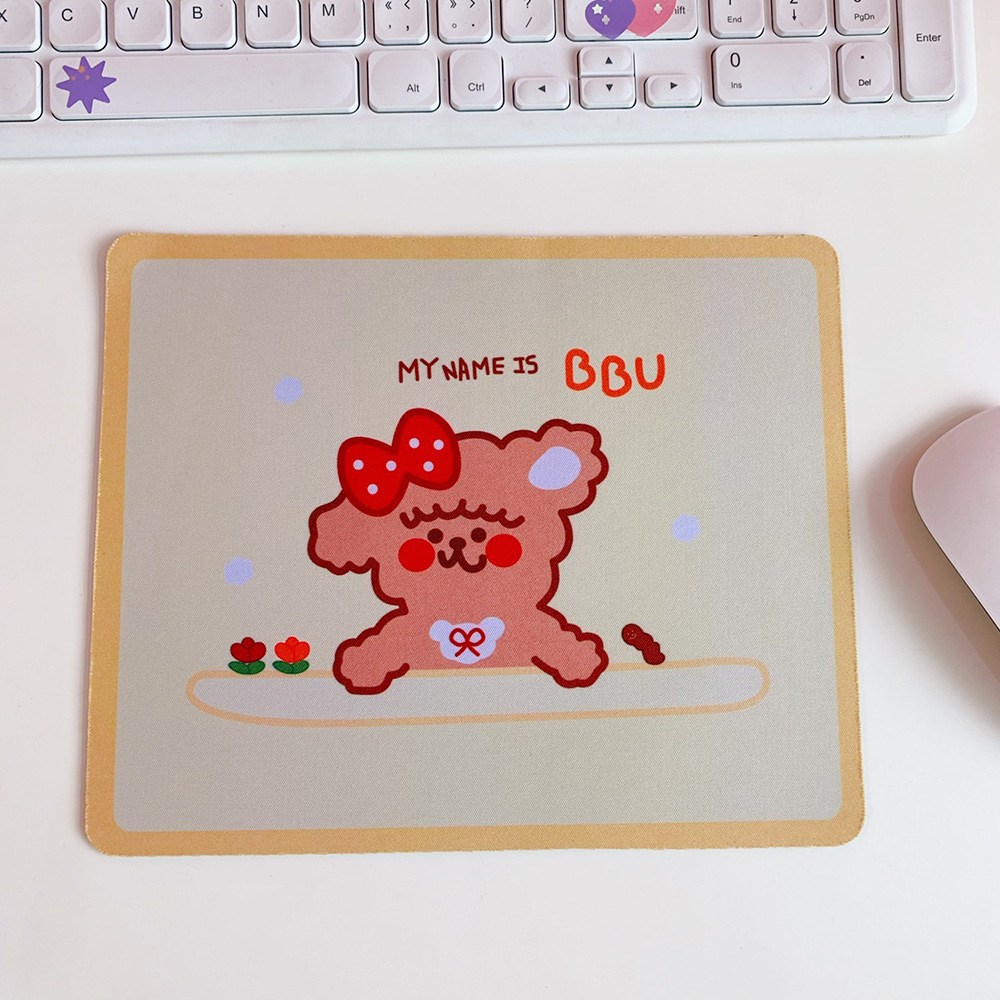 Dibujos animados suave oso lindo conejo estera de mesa estudiante dormitorio alfombrilla de ratón teclado de la computadora estera de mesa de comedor decoración de escritorio femenino