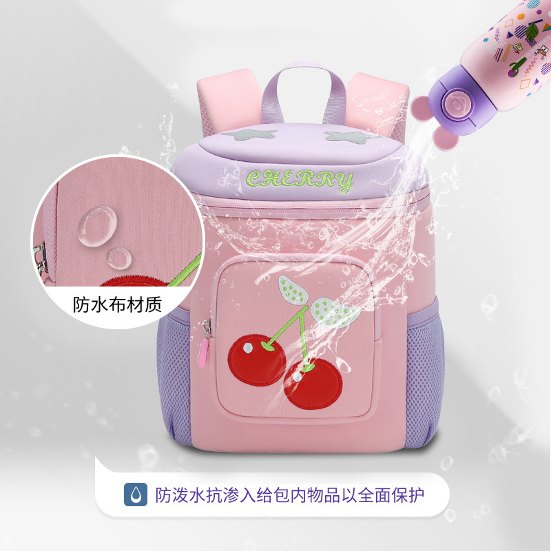 Kindergarten niñas schoolbag estudiante de la escuela primaria bowknot chica dulce mochila protección de la columna vertebral transpirable cómodo mochila de gran capacidad