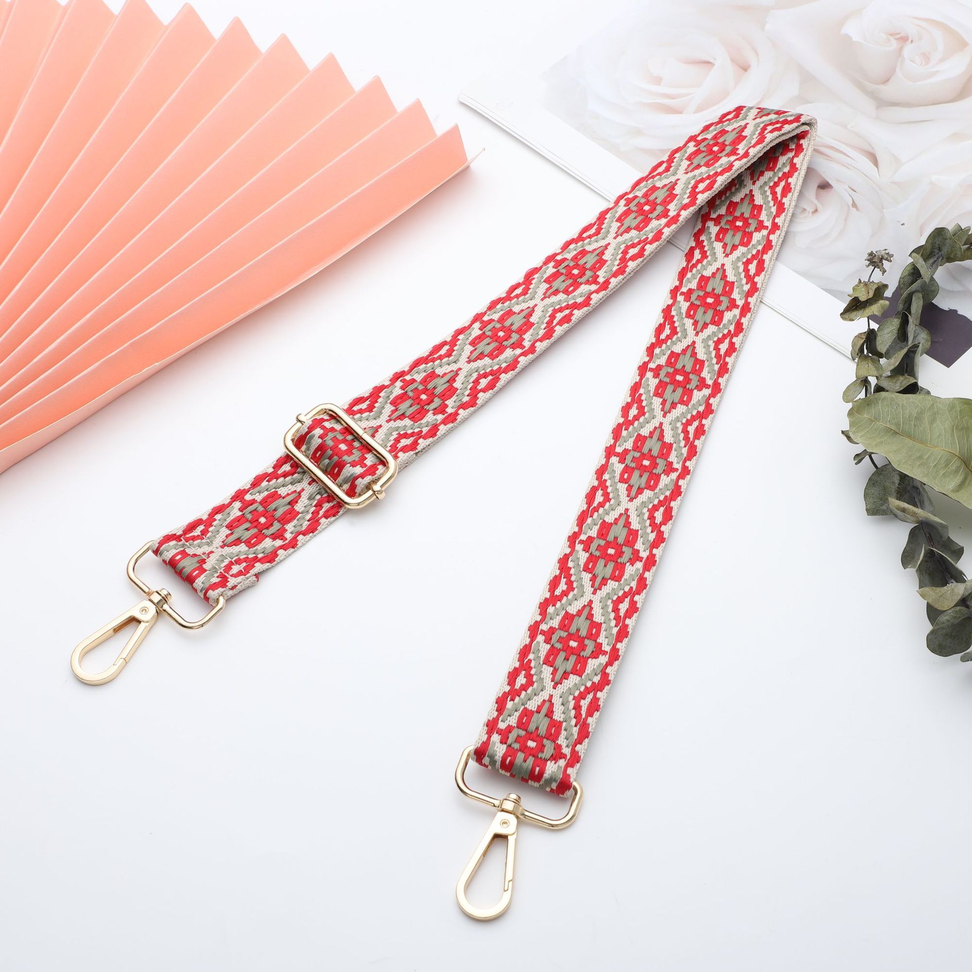 Nylon Flower Sling Strap Bag Accessories display picture 1