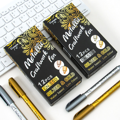 Guangna 550 metallic marker paint pen festive supplies signature pen oily marker pen sign-in pen