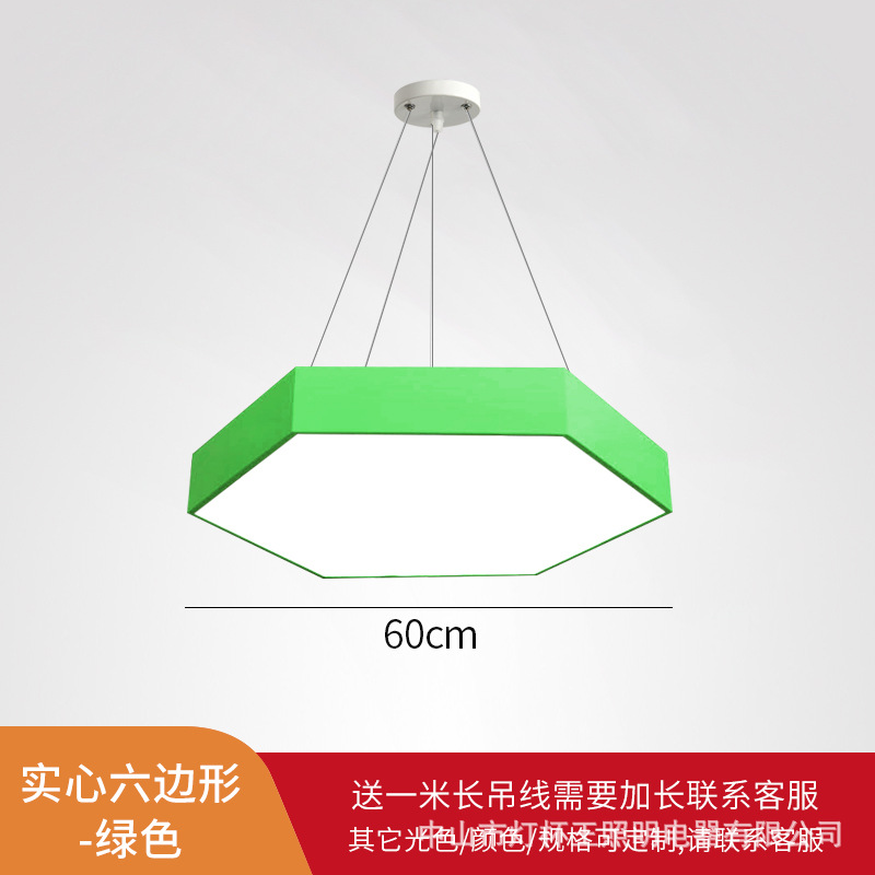 led color hexágono en forma de Y lámpara candelabro jardín de infantes instituciones de capacitación de educación temprana parque infantil creativo lámpara de modelado de panal