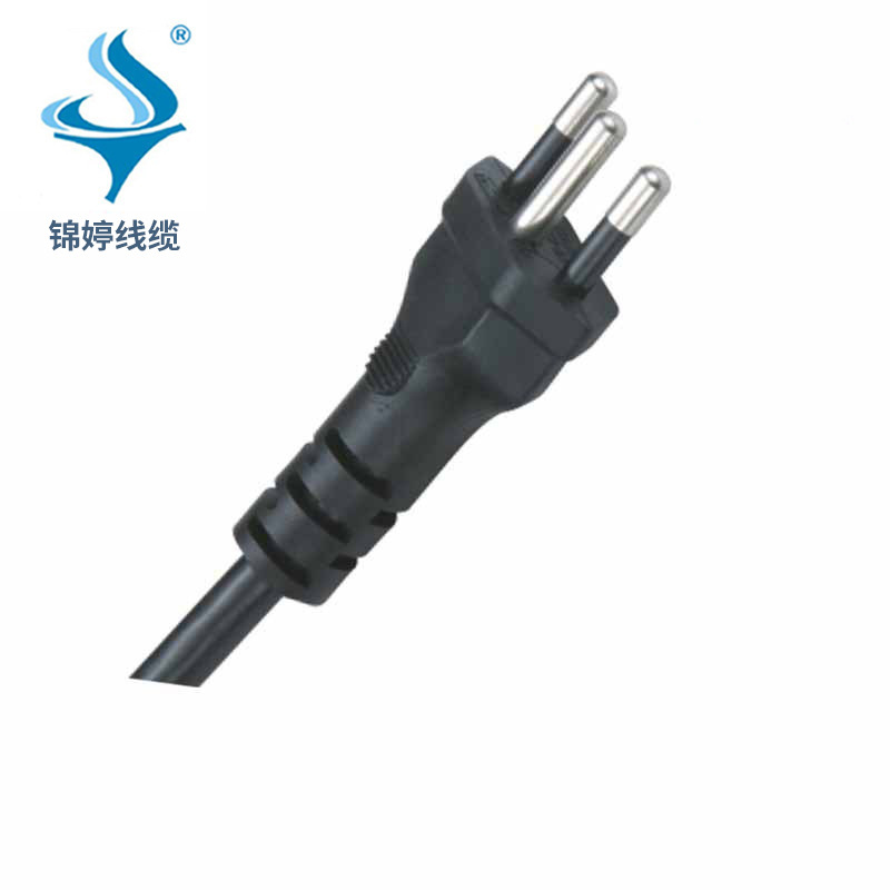 供应inmetro认证巴西三极12A电源插头 巴西电脑适配器米老鼠插头