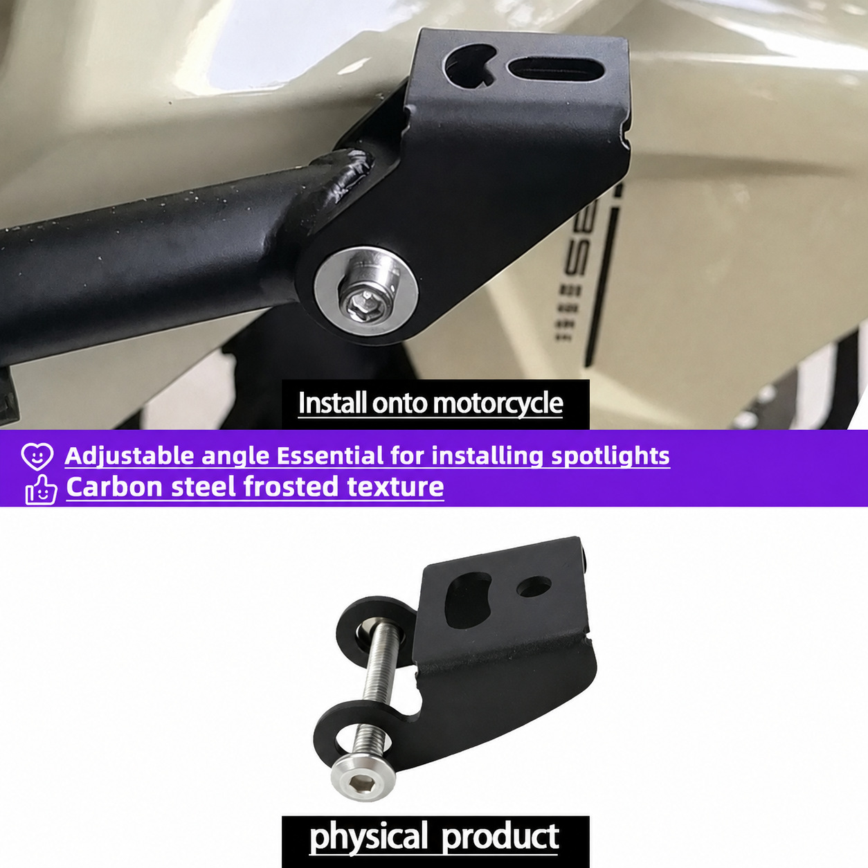 Universal cross-border motorcycle accessories, fixed brackets, scooter accessories, modified crash bars, spotlight bracket accessories, complete set