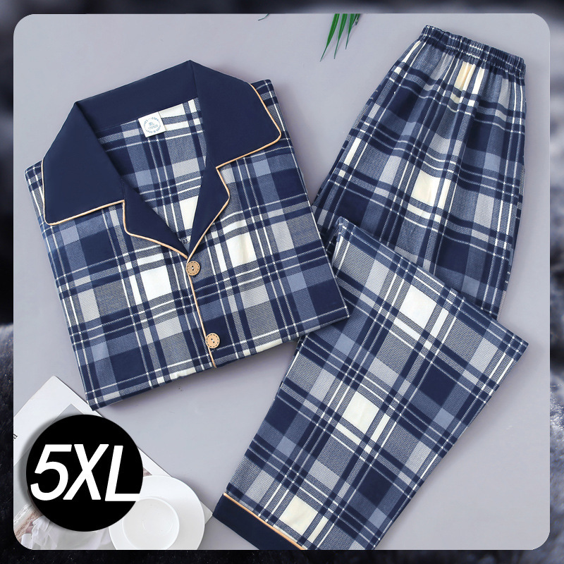 100% algodón de los hombres pijamas de primavera y otoño cardigan manga larga de mediana edad papá puede usar al aire libre desgaste del hogar traje de verano Delgado