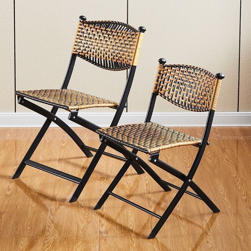 Simple woven balcony rattan chair outdoor chair mesh back chair…