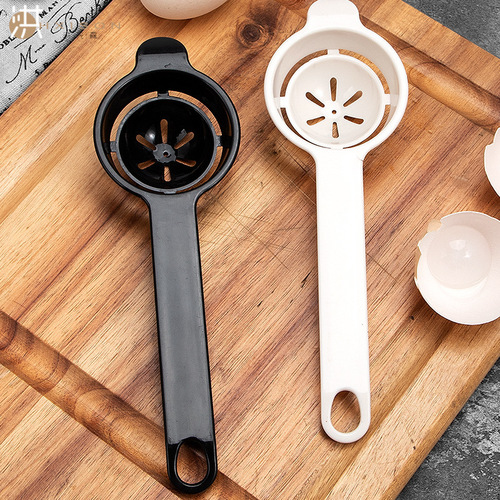 Long handle egg filter egg white separator protein egg filter baking tool egg separator egg liquid kitchen