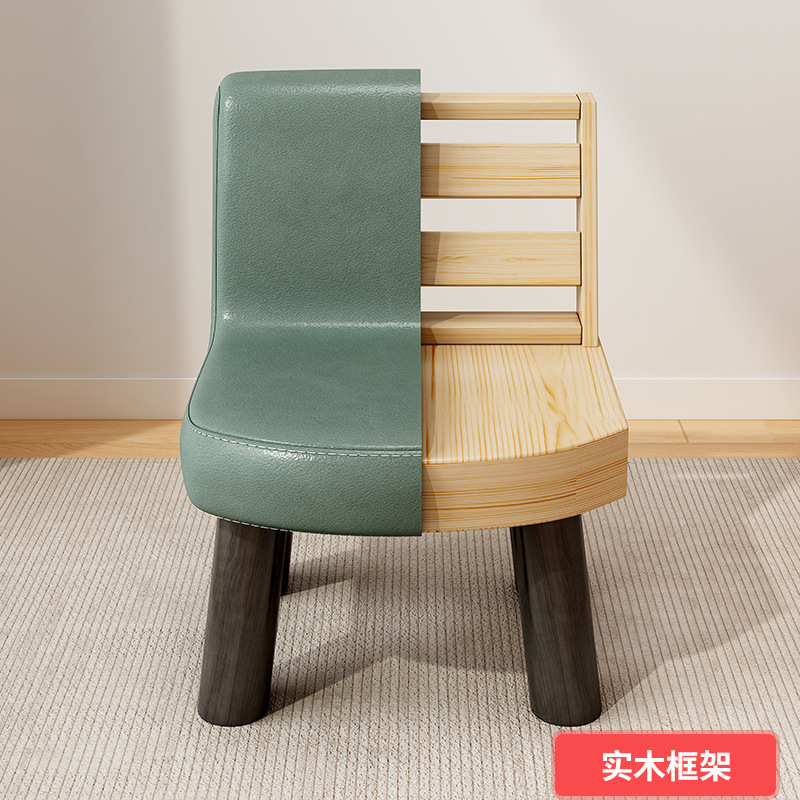 ソファ小さなスツール家庭用背もたれ小さな椅子大人のベンチリビングルームのコーヒーテーブル低スツール子供用低椅子靴交換スツール|undefined