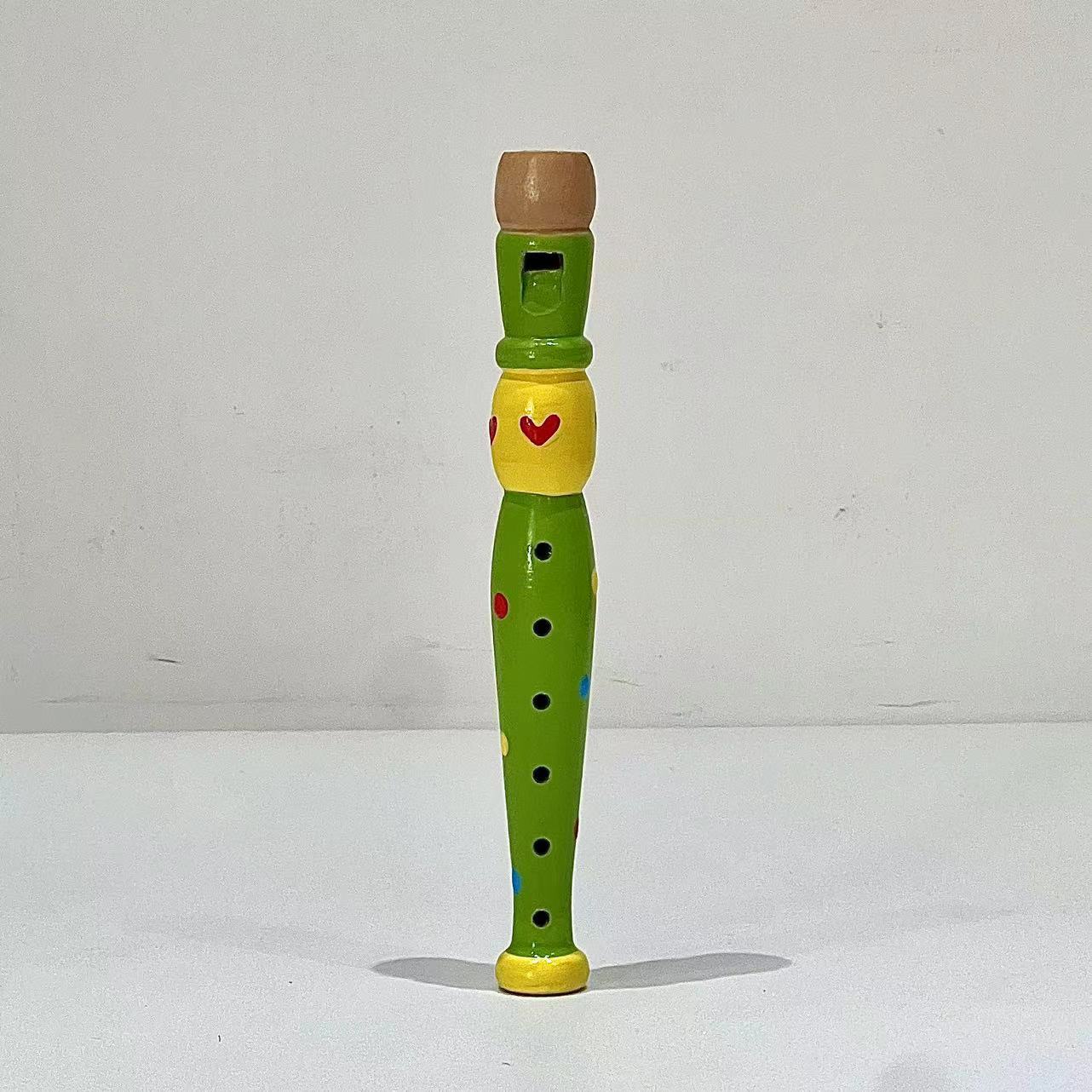 Artesanía de madera de Seis hoyos tocando el instrumento musical Piccolo de los niños clarinete kindergarten música instrumento musical de los niños al por mayor