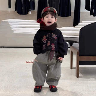 儿童男童卫衣加绒90-130男孩印花卫衣一件代发现货