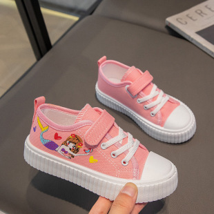 2025 Spring New Student Canvas Shoes Student Casual Shoes Korean Style Thin Cloth Shoes Easiest for Match Low-Top White Shoes Trendy