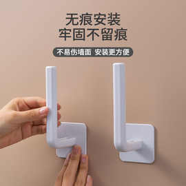 无痕多功能L型挂钩粘钩免打孔塑料门后衣服厨房挂衣钩子强力粘胶