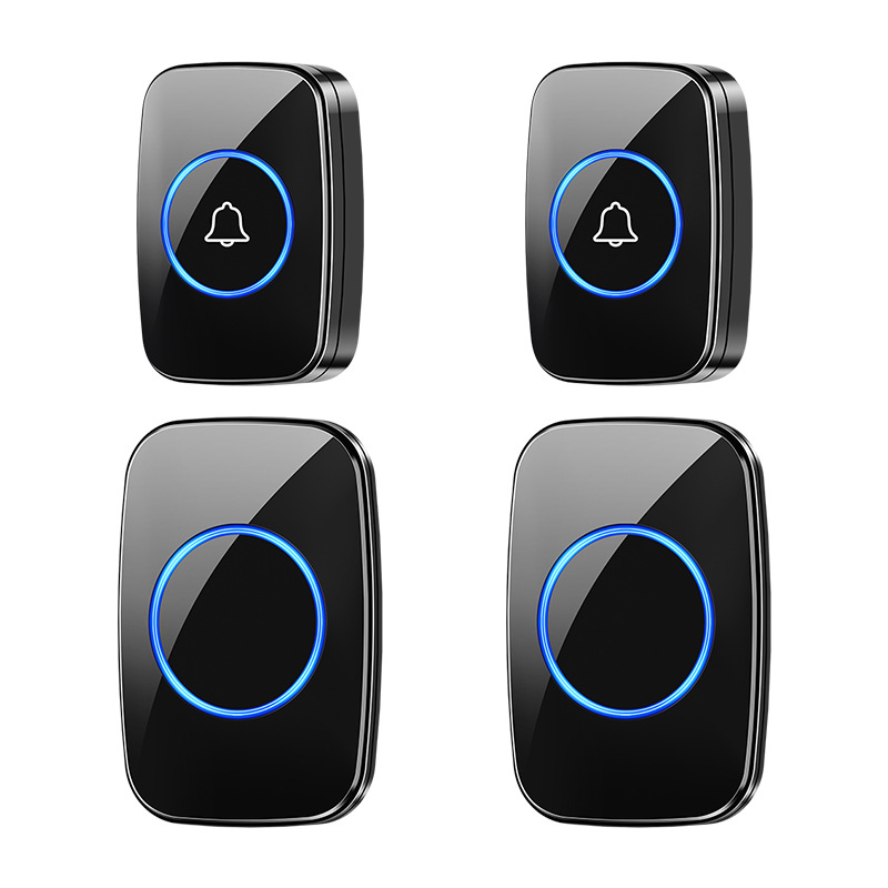 无线门铃呼叫器超远距离二拖二智能带音乐老人家用电子门铃提醒器