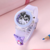 Sanrio, cartoon children's colorful children's watch for elementary school students, silica gel watch strap, electronic doll