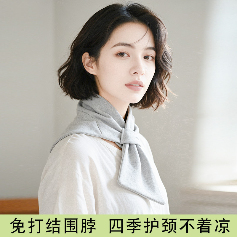 Neck Warmer Scarf for Mothers, Middle-Aged and Elderly Women, All-Cotton, High-End Faux Collar, Winter Warm Neck Gaiter