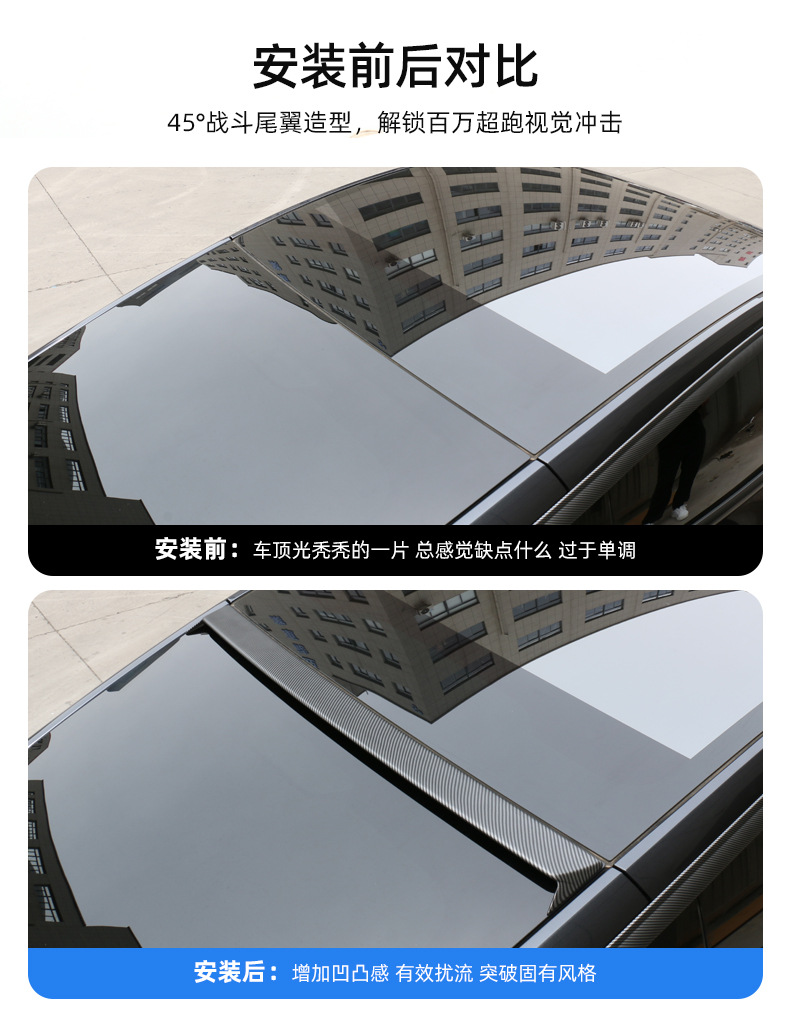 Suitable for Tesla Model Y Top Wing Fixed Wing Sports Surround Tail Wing Modification Decorative Accessories Ya Artifact