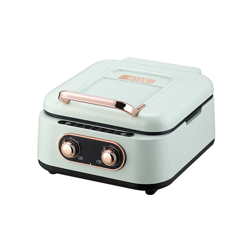Electric griddle with double-sided heating, hot pot pan, baking machine, multifunctional popular cooking pot with deepened baking pan