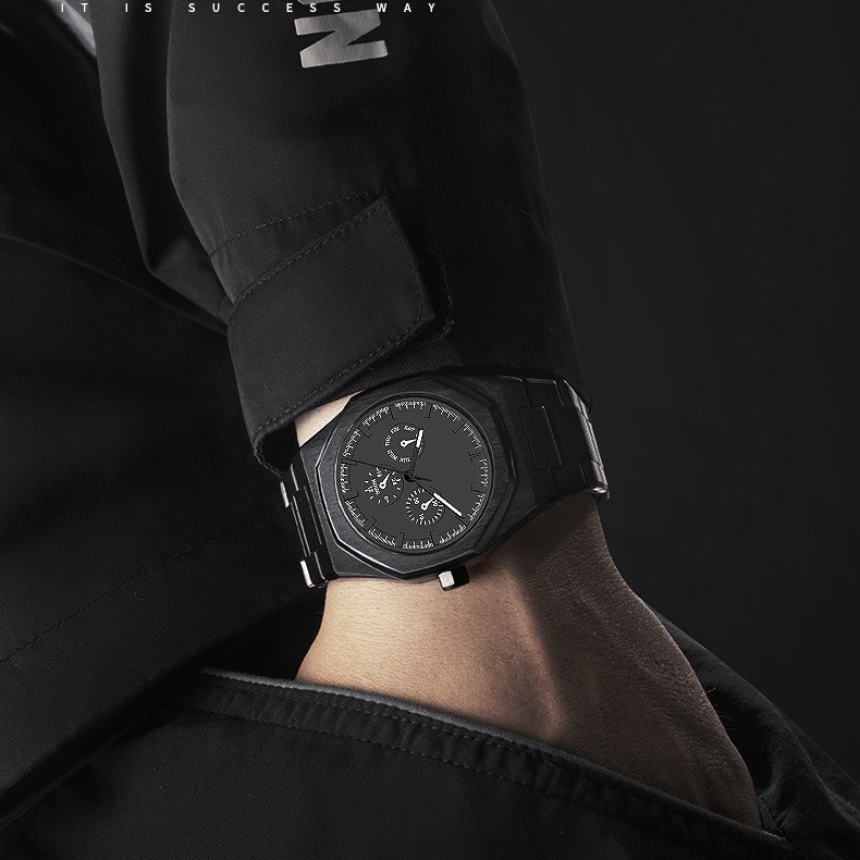 Reloj de negocios resistente al agua de alta gama, sudeste asiático, Oriente Medio, estilo explosivo, reloj de cuarzo árabe de plástico, cabello lacio de fábrica