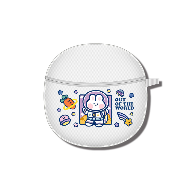 Compatible wireless headphones, transparent creative cartoon protective case, bluetooth