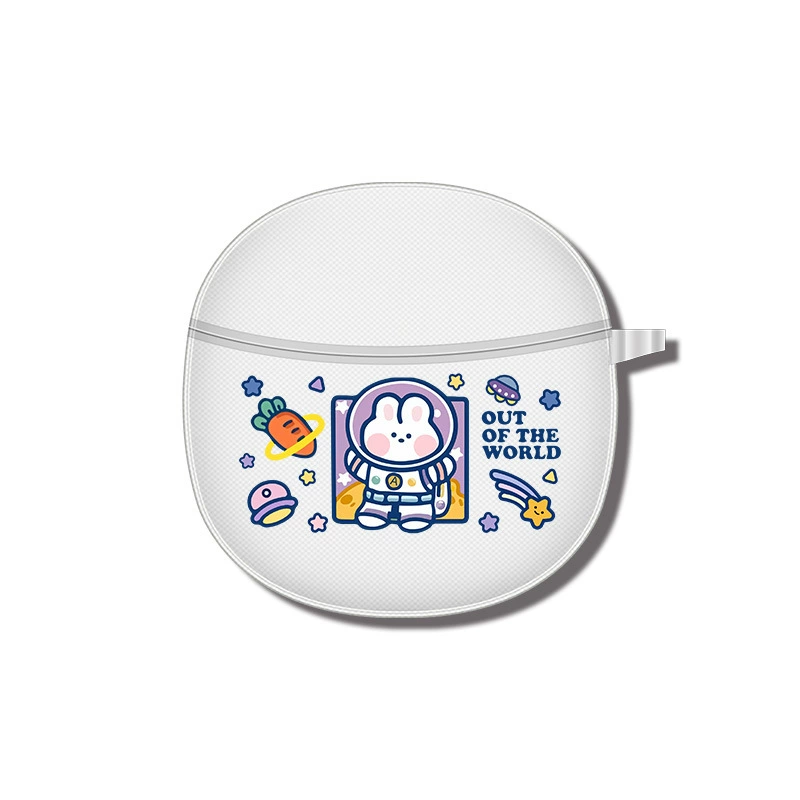 Compatible wireless headphones, transparent creative cartoon protective case, bluetooth