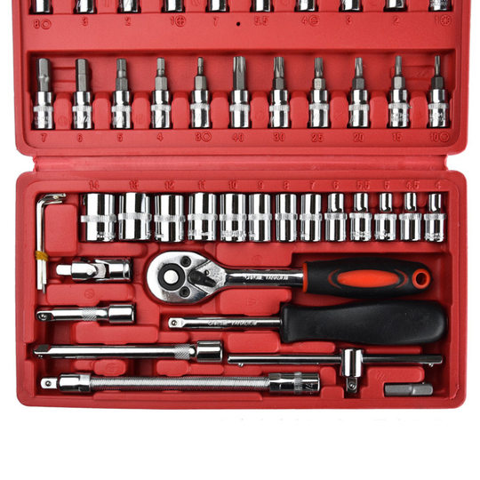 Auto repair tool set professional 46-piece set factory direct spot with car combination hardware tools in stock