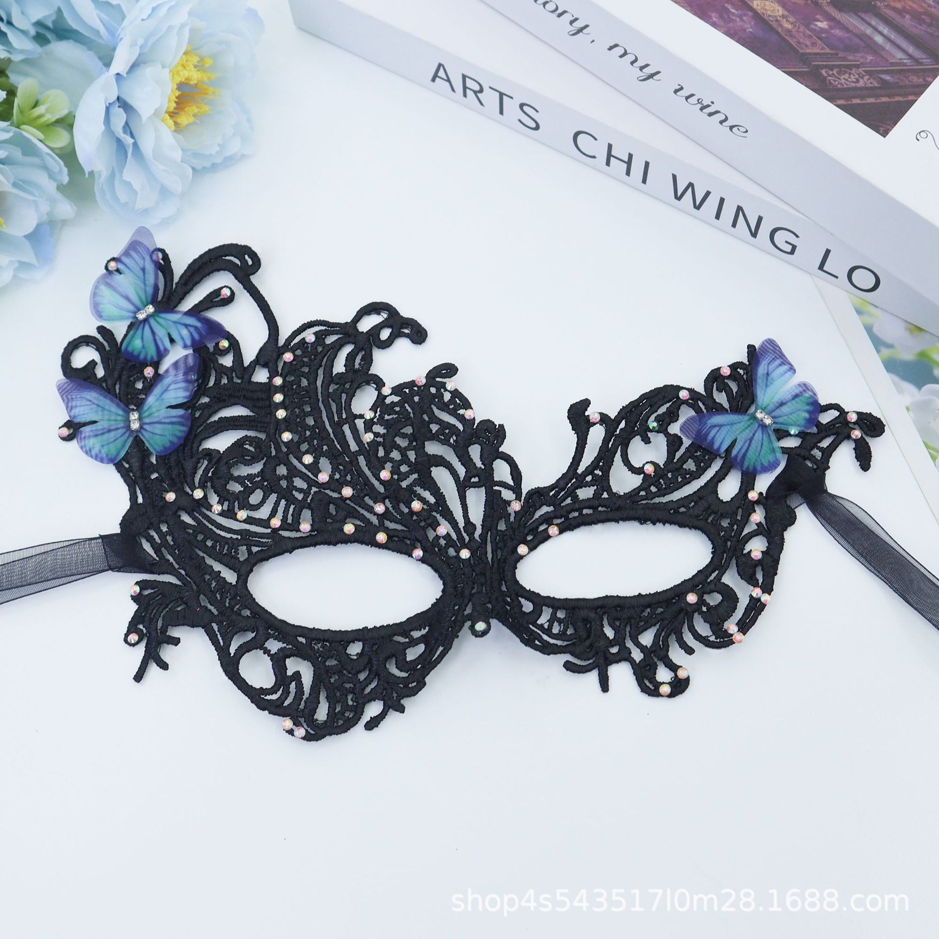 Ventas transfronterizas calientes de Halloween máscaras de encaje de Phoenix máscaras de rendimiento de máscaras sexuales de la reina