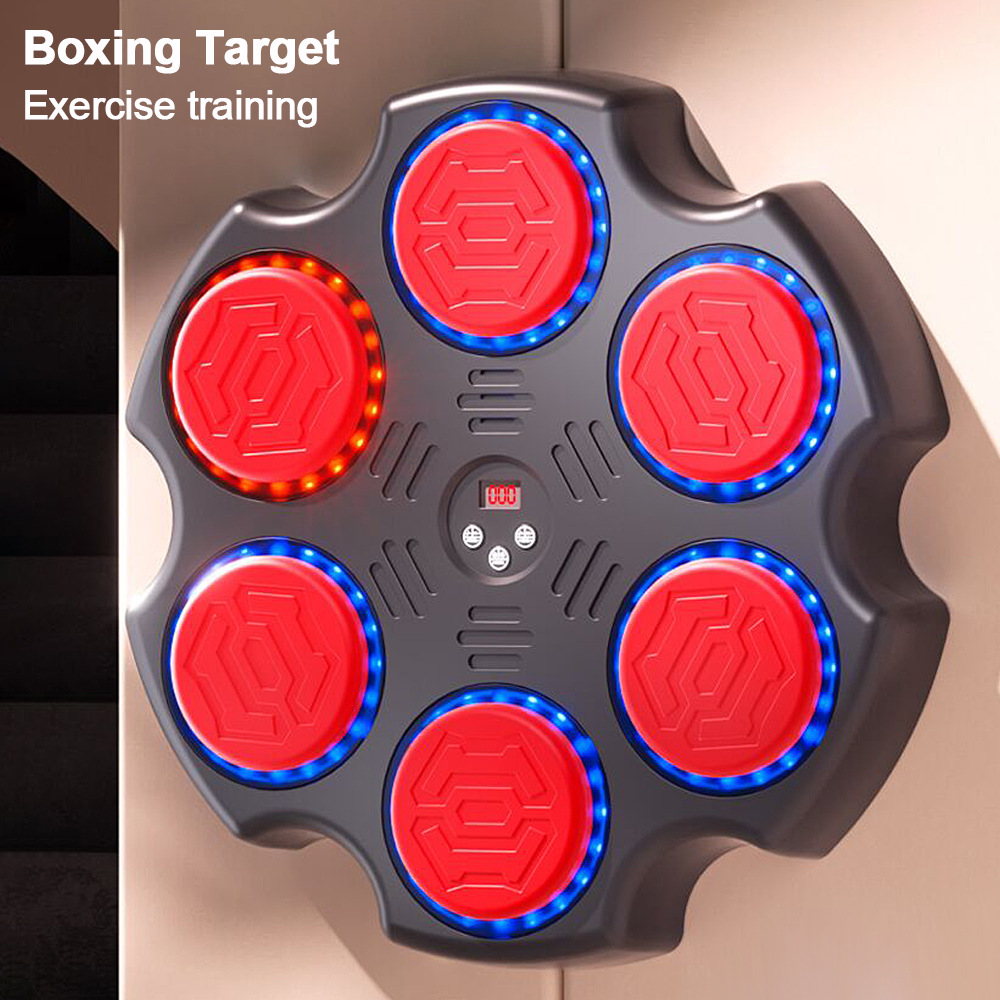 Objetivo de boxeo transfronterizo adulto inteligente Bluetooth máquina de boxeo de música doméstica objetivo de pared de fitness entrenamiento de boxeo infantil