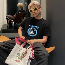 ERD LOWNN忧郁的富二代小众潮牌美式夏季纯棉宽松男士情侣短袖T恤