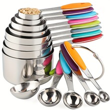 V 24498 Stainless Steel Silicone Measuring Cup Set ����ֹ�