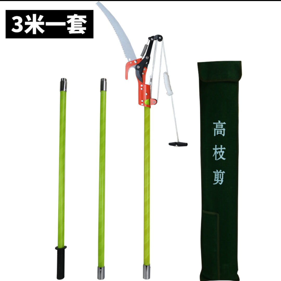 La rama alta vio la fibra de vidrio con aislamiento tijeras retráctiles de rama alta tijeras de reparación de rama de gran altitud ahorro de mano de obra Sierra de rama alta árbol frutal