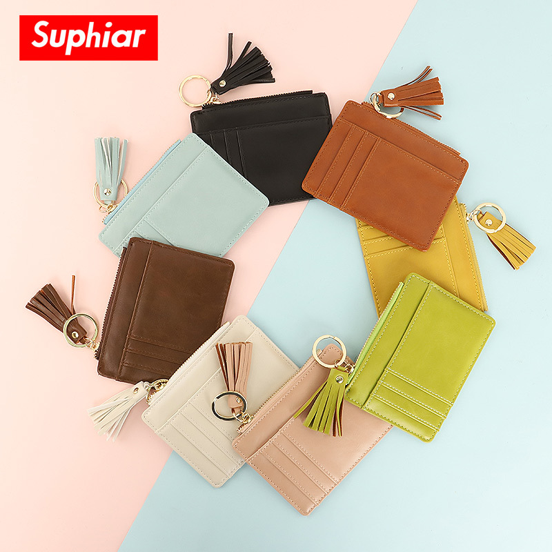 Cartera corta para mujer de Amazon Monedero coreano simple RFID multifuncional pequeño paquete de tarjeta de crédito antirrobo para niñas