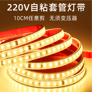 Light Strip LED Strip Self-adhesiVe Coated 220V Light Strip DriVer-free Outdoor Waterproof Stair Shelf LED High-pressure Light Strip