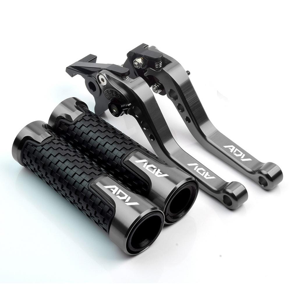 Motorcycle Modified Handlebar Grips, Brake and Clutch Lever Set Suitable for Adv160/Adv150