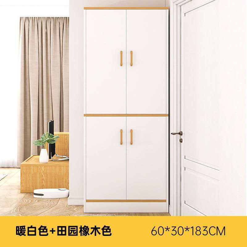 [4도어 모델] 웜화이트 + 패스토럴오크 컬러 60*30*183cm